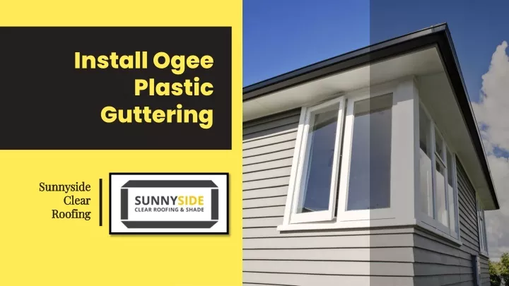 install ogee plastic guttering