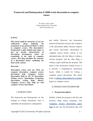 framework and disintegration of 10000 words