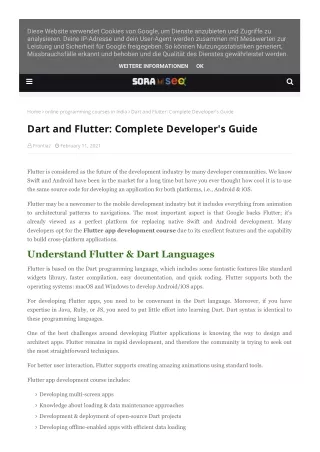 Dart and Flutter: Complete Developer's Guide