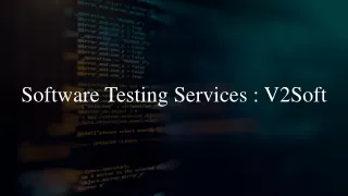 software testing services v2soft