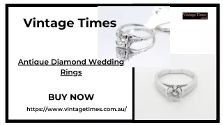 Antique Diamond Wedding Rings Sydney Australia - VintageTimes