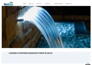 Best Fountain Manufacturer in Delhi | Blurain