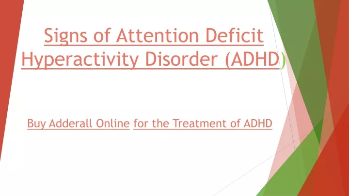 signs of attention deficit hyperactivity disorder adhd