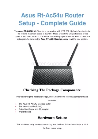 asus rt ac54u router setup complete guide