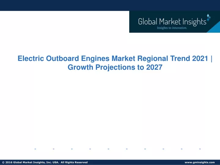 electric outboard engines market regional trend