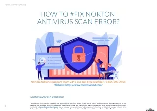 norton antivirus scan issues