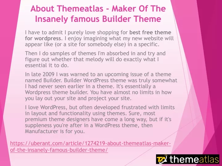 about themeatlas maker of the insanely famous builder theme