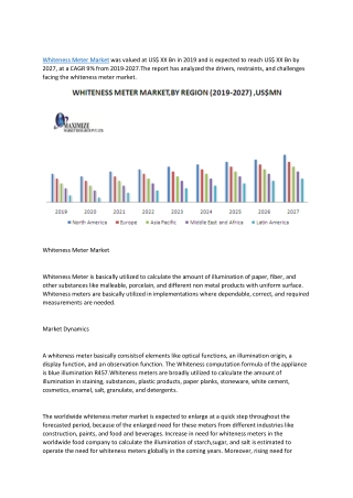 whiteness meter market was valued