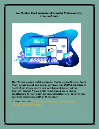 get the best block chain development design
