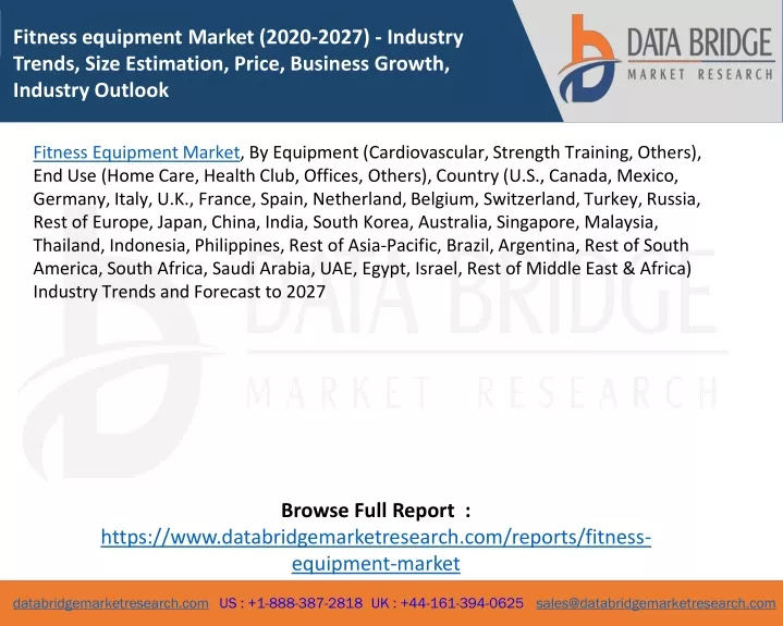 fitness equipment market 2020 2027 industry