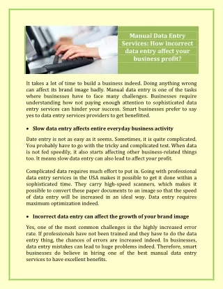 manual data entry services how incorrect data