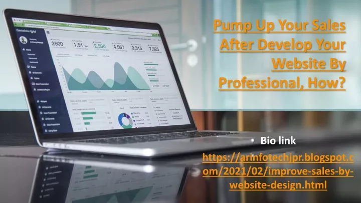 pump up your sales after develop your website by professional how