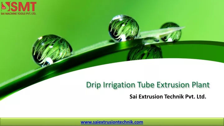 drip irrigation tube extrusion plant