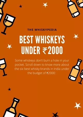 Best Whiskeys Under Rs. 2000 - Thewhiskypedia