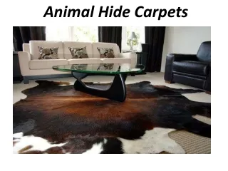 animal hide carpets
