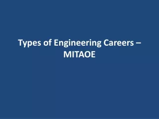types of engineering careers mitaoe