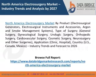 north america electrosurgery market industry