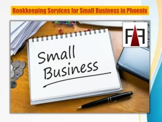 Bookkeeping Services For Small Business in Phoenix