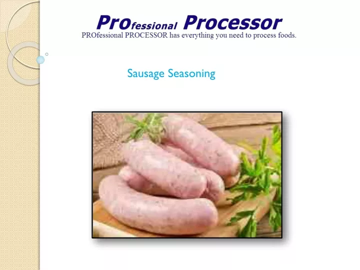 sausage s easoning