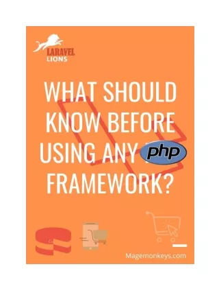 What Should Know Before Using any PHP Framework?