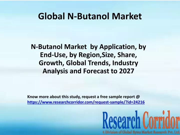 global n butanol market