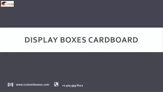 display boxes cardboard