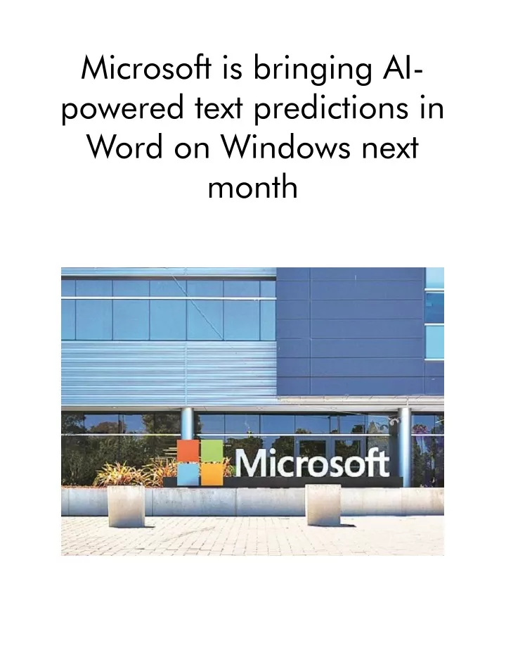 microsoft is bringing ai powered text predictions