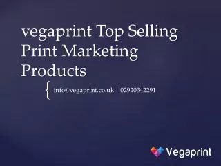vegaprint top selling print marketing products