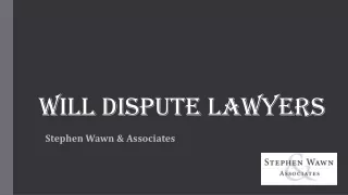 Get Help from Will Dispute Lawyers