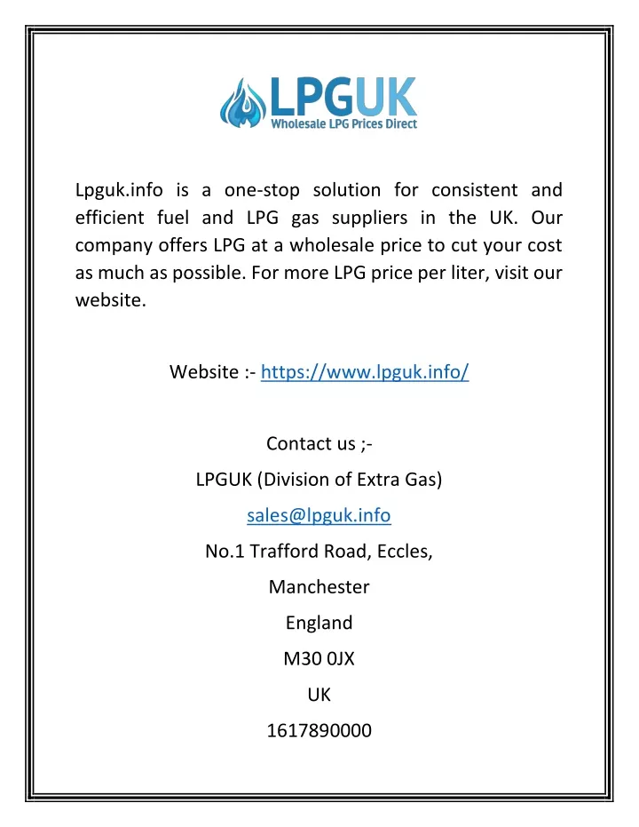 lpguk info is a one stop solution for consistent