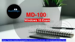Get Updated Microsoft MD-100 Exam Dumps - MD-100 Real Dumps RealExamDumps