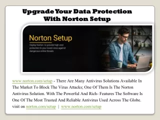 Upgrade Your Data Protection With Norton Setup