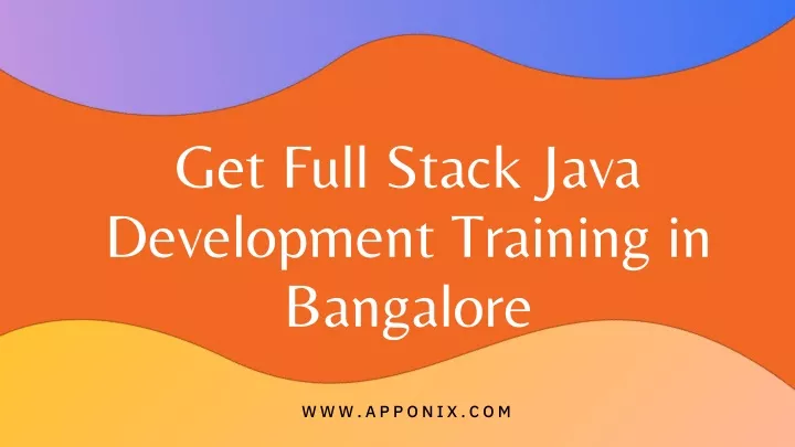 get full stack java development training