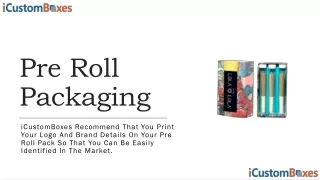 pre roll packaging