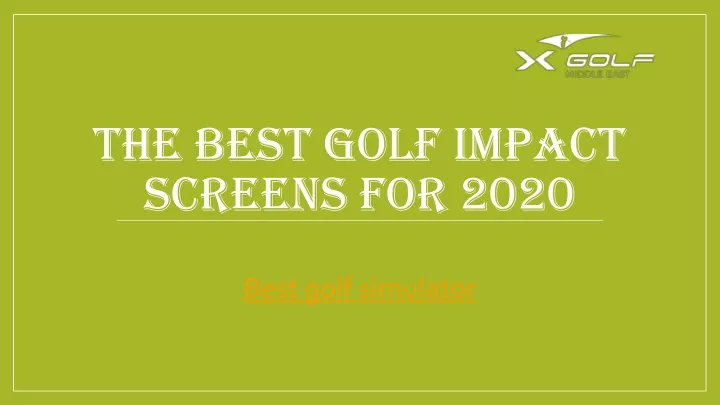 the best golf impact screens for 2020