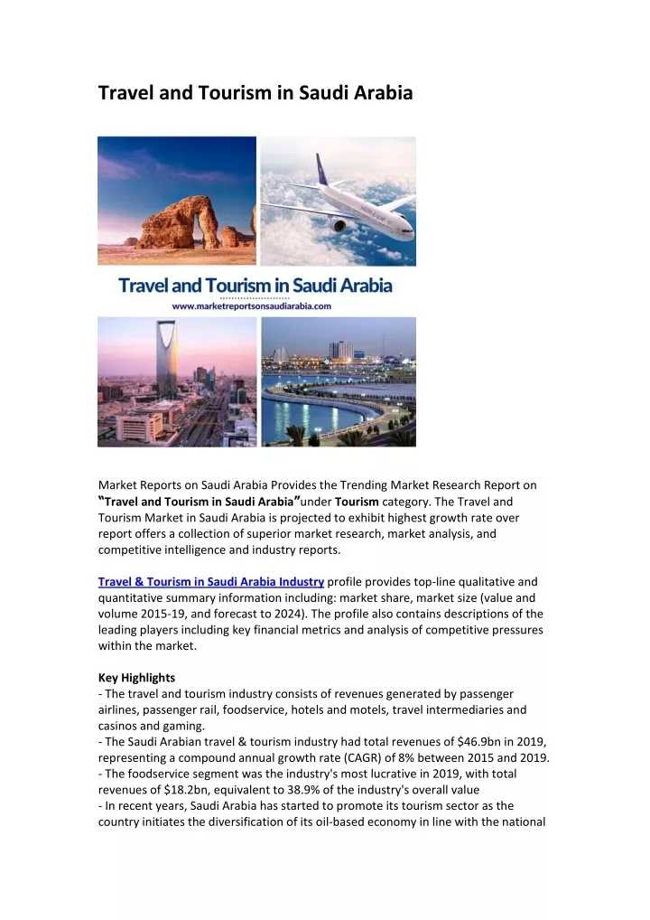 travel and tourism in saudi arabia