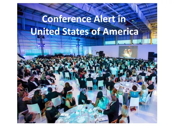 conference alert in united states of america
