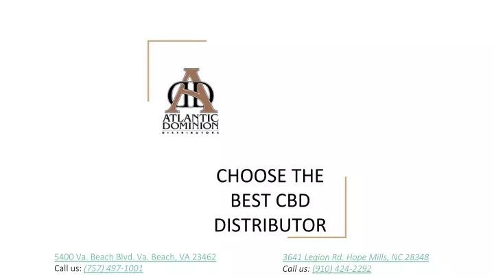 choose the best cbd distributor