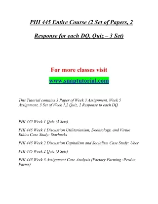 phi 445 entire course 2 set of papers 2