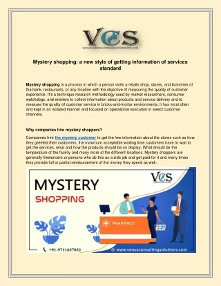 mystery shopping a new style of getting