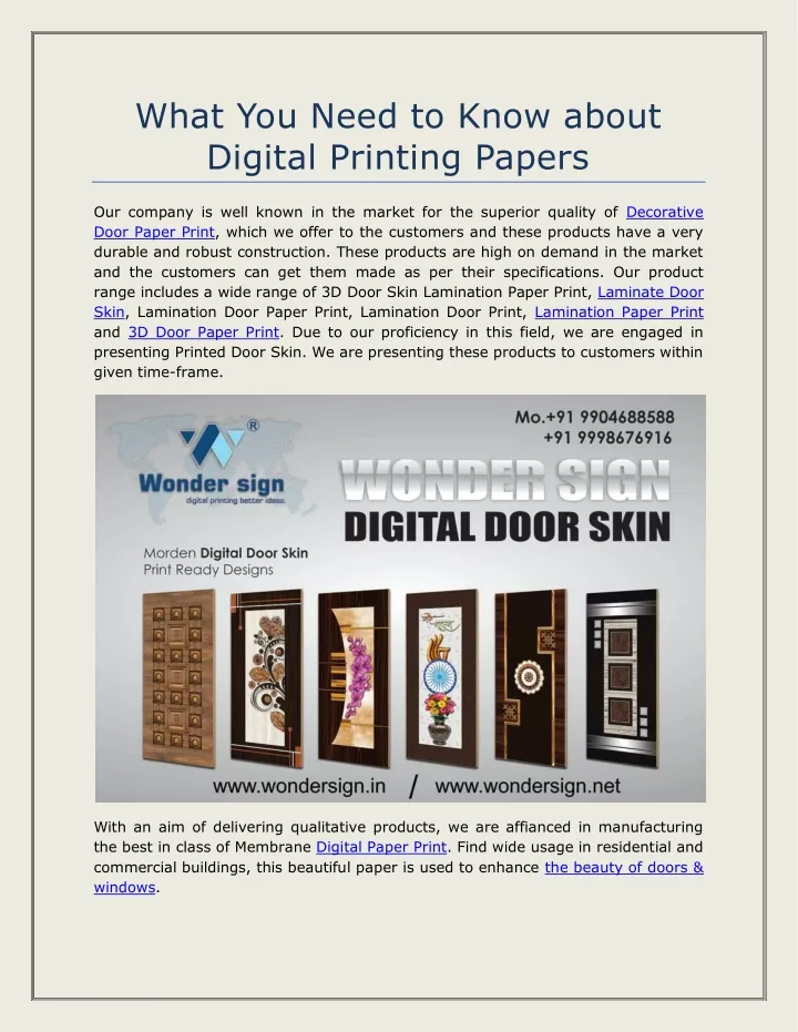 what you need to know about digital printing