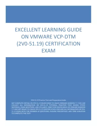 excellent learning guide on vmware