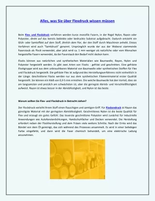 alles was sie ber flexdruck wissen m ssen