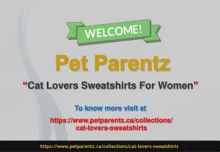 Cat Lovers Sweatshirts For Women