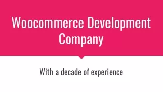 woocommerce development company