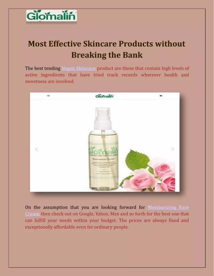 most effective skincare products without breaking the bank