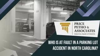 Who Is at Fault in a Parking Lot Accident in North Carolina?