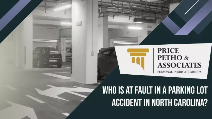 who is at fault in a parking lot accident
