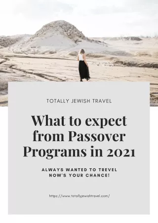 What‌ ‌to‌ ‌Expect‌ ‌from‌ ‌Passover‌ ‌Programs‌ ‌in‌ ‌2021‌