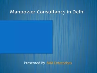 manpower consultancy in delhi